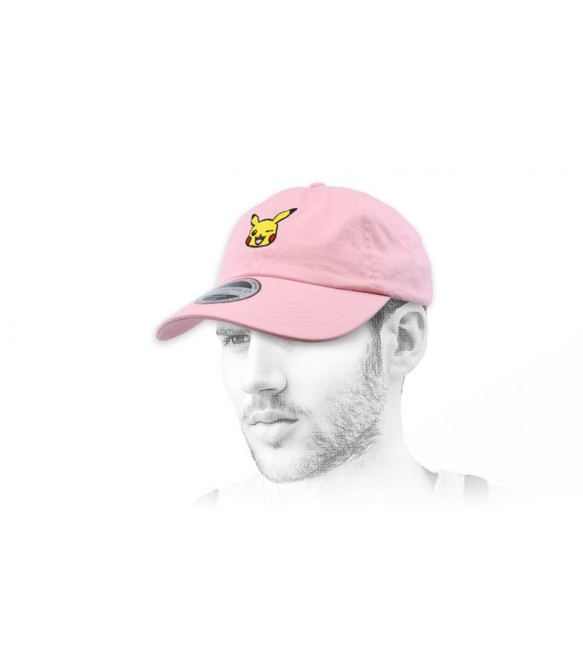 Cappellino di Pikachu rosa Pikachu Dad Hat pink